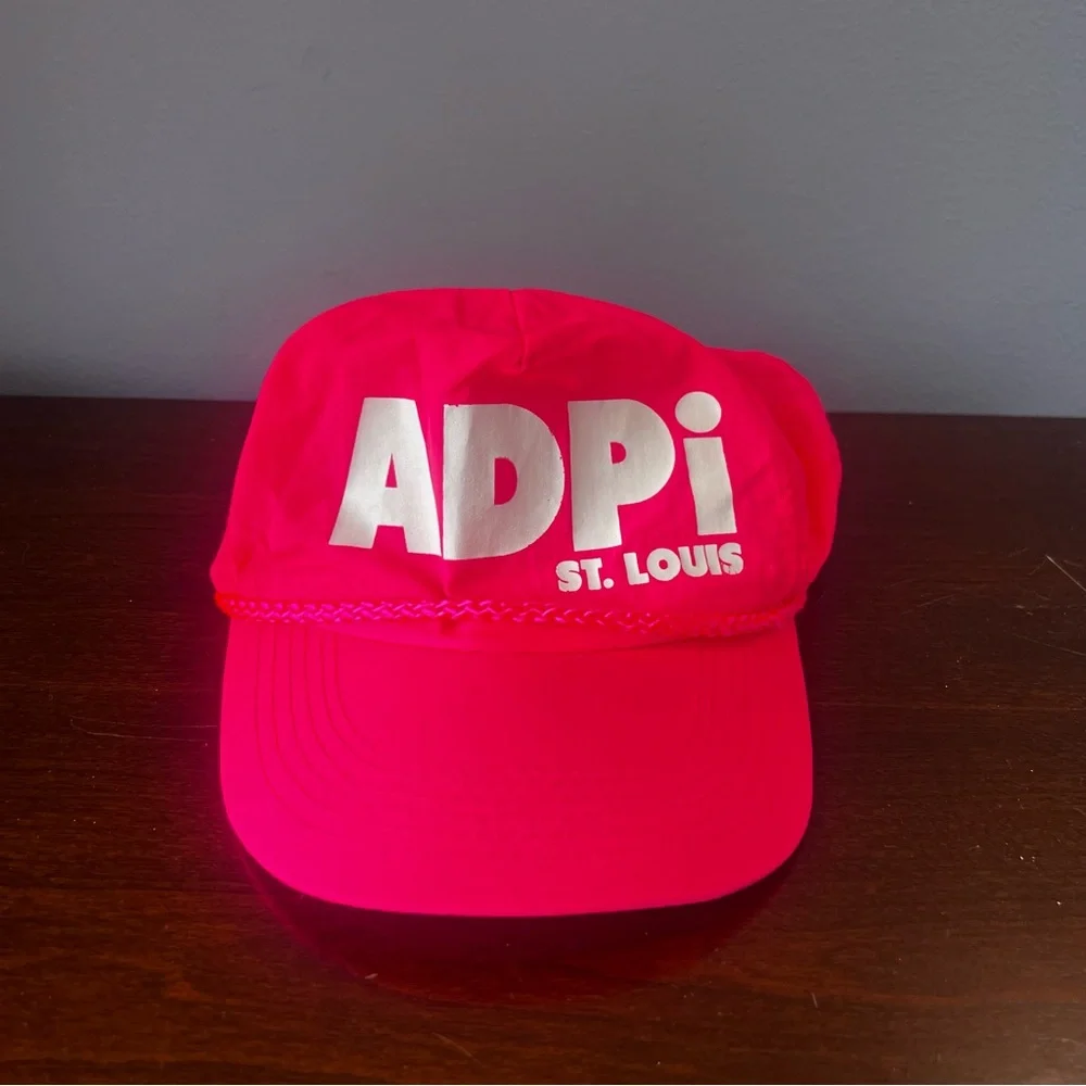 ADPi St. Louis Neon Pink Snapback Hat Cap‎ Sorority College Party